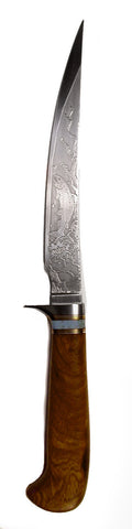 6 inch Filet Knife by Phil Wilson with 'Trout' Etching.