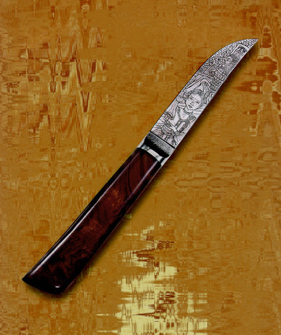 4.5 inch Kitchen Utility Knife with Vasilisa and Baba Yaga.