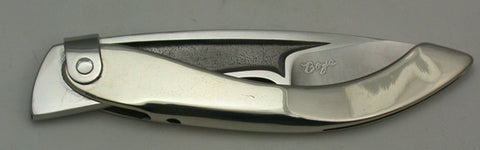 Boye Large Tweezerlock Folding Pocket Knife with 'Basketweave' Etching.