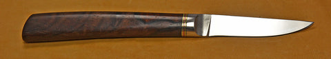 3 inch Paring Knife with Dendritic Cobalt Blade and Cocobolo Handle - 3.