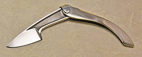 Boye Large Tweezerlock Folding Pocket Knife with Dendritic Cobalt Blade.