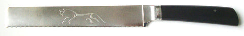 8 inch Bread Knife with 'Celtic Horse' Etching.