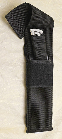 Boye Basic 3 Cobalt with Cord Wrapped Handle and Kydex-lined Nylon Sheath.