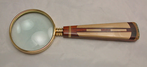 2.5 inch Desktop Magnifying Glass with Inlaid Handle - 1.