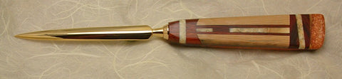 3.5 inch Desktop Letter Opener with Inlaid Handle - 2.