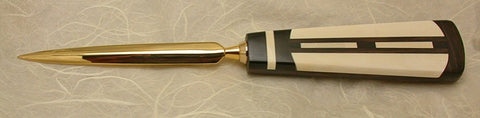 3.5 inch Desktop Letter Opener with Inlaid Handle - 3.