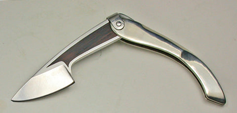 Boye Large Tweezerlock Folding Pocket Knife with Plain Etched Blade & Inlay - 3.