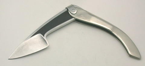 Boye Large Tweezerlock Folding Knife with Plain Etched Blade & Inlay.