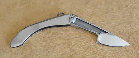 Boye Mini-Tweezerlock Folding Pocket Knife with Dendritic Cobalt Blade.