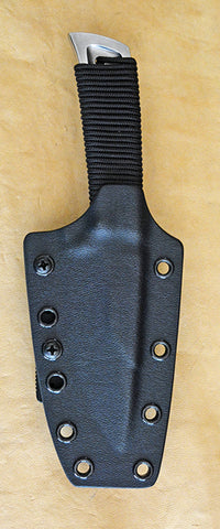 Boye Basic 3 Cobalt with Cord-Wrapped Handle, Kydex Sheath & Tek Lok.