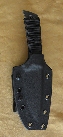 Boye Basic 3 Cobalt with Cord-Wrapped Handle, Kydex Sheath & Tek Lok.