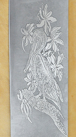 8 inch Light Chopper with 'Pelican' Etching.