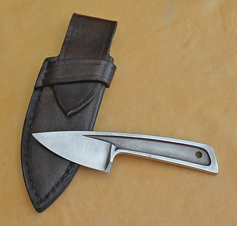 Boye Basic 1 with Plain Etched Blade and Leather Flap Sheath.