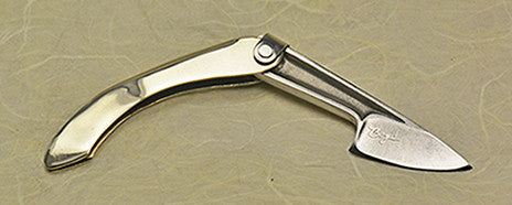 Boye Mini-Tweezerlock Folding Pocket Knife with Plain Etched Blade - 1.