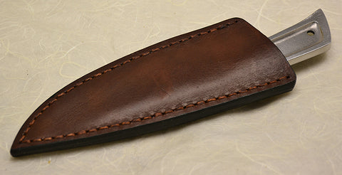 Boye Basic 3 with Plain Etched Blade and Leather Sheath.