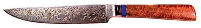 6.25 inch Slicing Knife with 'Grapevine' Etching.