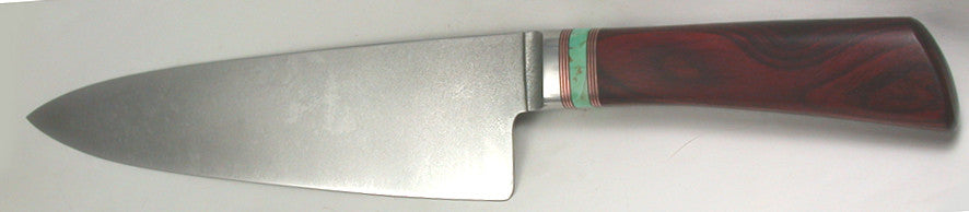 8 inch Chef's Knife with Plain Etched Blade.
