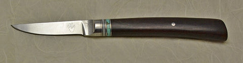 David Boye-made 3 inch Paring Knife with 'Bear Paw' Etching.