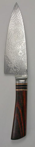 6 inch Chef's Knife with 'Bobcat' Etching-2.
