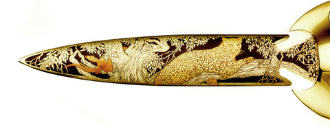 8 inch Dagger with Leopard and Impala.