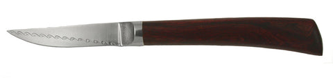 3 inch Paring Knife with Diagonal 'Wavy Rainbird' Etching.
