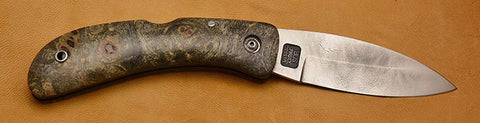 Boye Custom Celtic Horse Lockback Folding Pocket Knife with 'Mustangs' Etching.