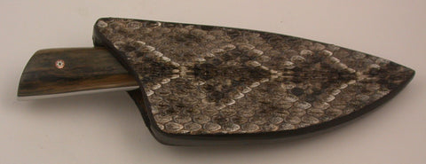 Basic 1 Double-sided Rattlesnake Skin Sheath.