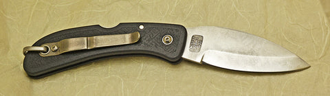Boye Bow Hunter Lockback Folding Knife with 'Lescaux Bison' Etching.