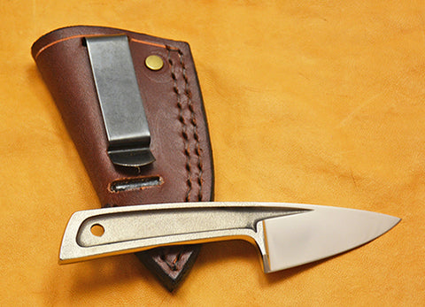 Boye Basic 1 Cobalt with Leather Sheath and Belt Clip.