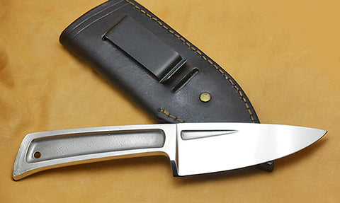Boye Basic 3 Cobalt with Leather Sheath and Belt Clip.