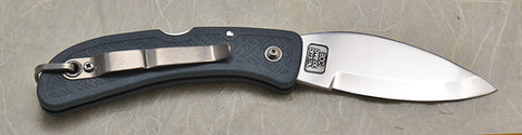 Boye Cobalt Blue Whale Lockback Folding Pocket Knife with Blue Handle and Marlin Spike - 4.