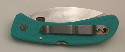 Boye Basketweave Lockback Folding Pocket Knife with 'Basketweave' Etching.