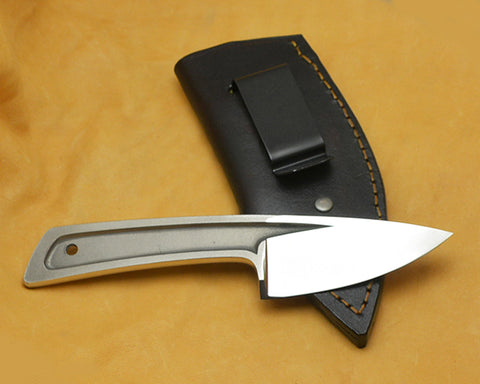 Boye Basic 2 Cobalt with Leather Sheath and Belt Clip.