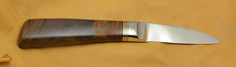 2.5 inch Persona Paring Knife with Dendritic Cobalt Blade and Cocobolo Handle.
