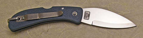 Boye Cobalt Eagle Wing Lockback Folding Pocket Knife with Blue Handle & Marlin Spike.