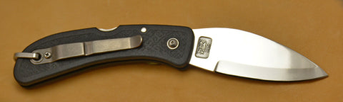 Boye Cobalt Eagle Wing Lockback Folding Pocket Knife with Black Handle & Marlin Spike.