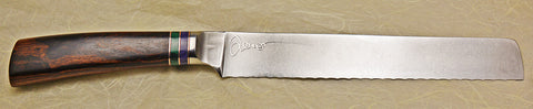 8 inch Bread Knife with 'Grapevine' Etching - 2.