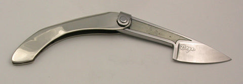 Boye Mini-Tweezerlock Folding Knife with 'Koi' Etching & Turquoise Inlay.