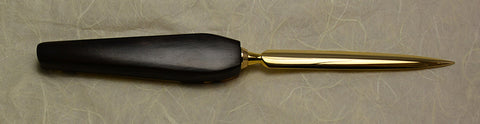 3.5 inch Desktop Letter Opener with Inlaid Handle - 4.