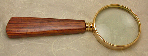2.5 inch Desktop Magnifying Glass with Inlaid Handle - 2.