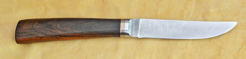 4.5 inch Kitchen Utility Knife with 'Orchid' Etching and Cocobolo Handle.