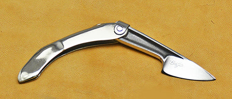 Boye Mini-Tweezerlock Folding Pocket Knife with Plain Etched Blade.