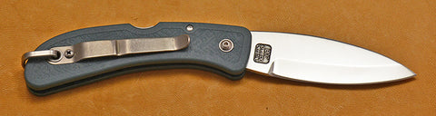 Boye Cobalt Prophet Lockback Folding Pocket Knife with Blue Handle.