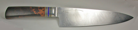 8 inch Chef's Knife with 'Sunflower' Etching - 2.