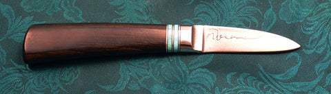 2.5 inch Persona Paring Knife with 'Wavy Rainbird' Etching.
