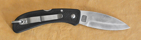 Boye Celtic Horse Lockback Folding Pocket Knife with 'Lescaux Yellow Horse' Etching.
