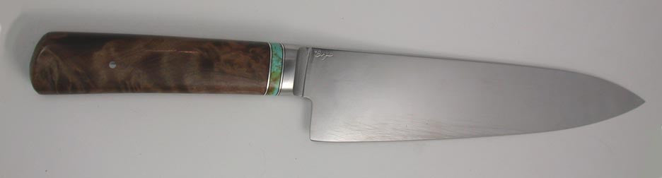 8 inch Chef's Knife with Plain Etched Blade - 2.