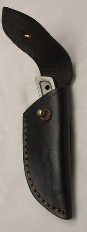 Basic 1 Leather Sheath with Brass Button.