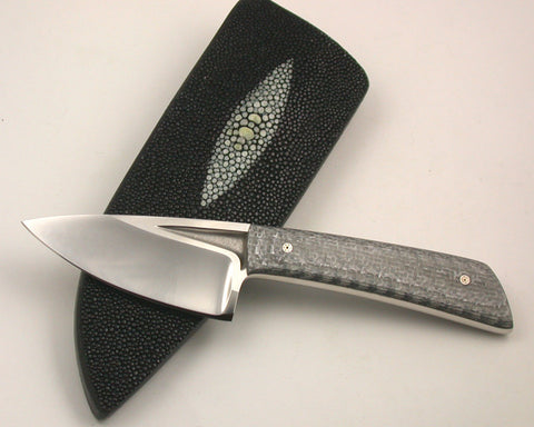 Boye Basic 2 Cobalt with Handle & Stingray Eye Sheath.