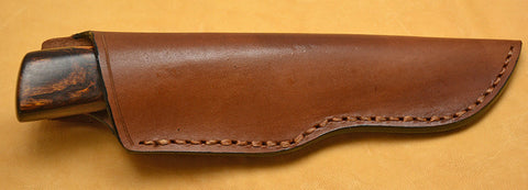 4 inch Dropped Point Hunter with Dendritic Cobalt Blade and Desert Ironwood Handle.